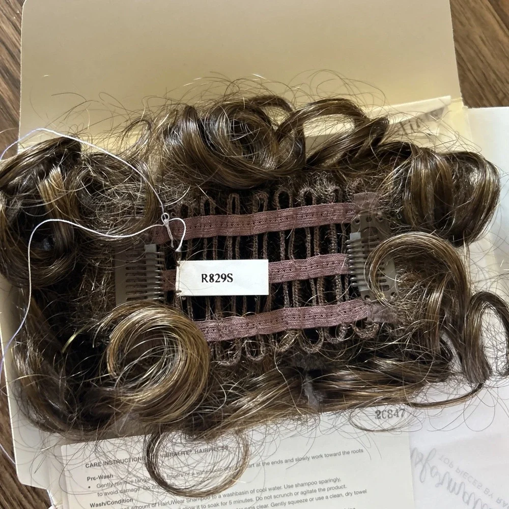 Raquel Welch Transformations Hair Topper R829S Whimsy Glazed Hazelnut Top Piece‎